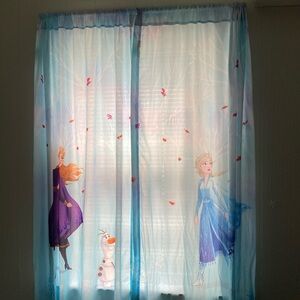 Disney Frozen II Elsa and Anna Curtain Panel Set - 63” Length